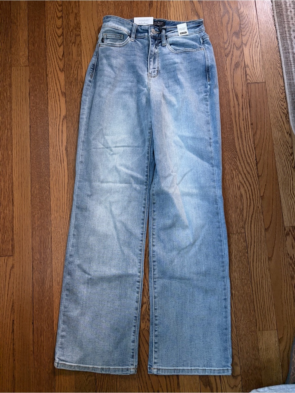 Judy Blue Light Wash High-Rise Wide-Leg Jeans